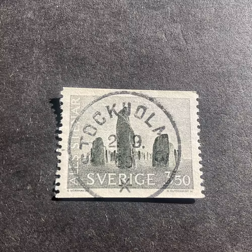 Ale stenar facit nr 579 lyxstämplat STOCKHOLM