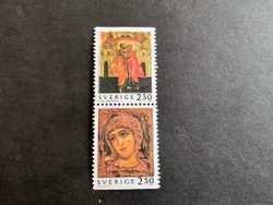 Julpost 1992 facit nr 1767 SX postfriskt par