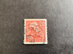 Gustaf V profil höger facit 276 A med prickar i I:et i Sverige