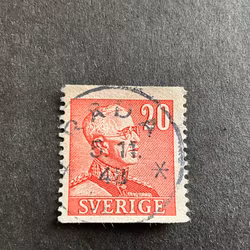 Gustaf V profil höger facit 276 A praktstämplat RÅDA