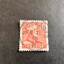 Gustaf V profil höger facit nr 276 B2 praktstämplat STOCKARYD