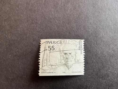 Bo Bergman facit nr 673 A praktstämplat ÖRNSKÖLDSVIK 1