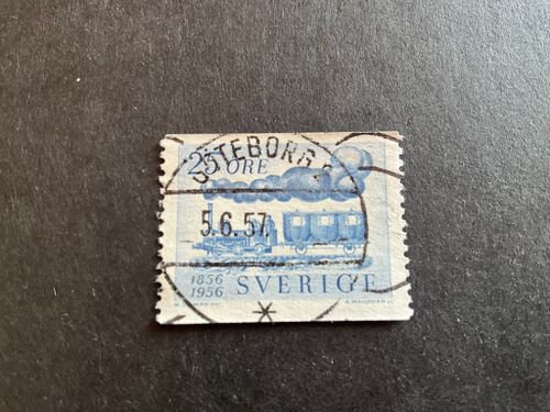 Sveriges järnvägar facit nr 484 A lyxstämplat GÖTEBORG 2