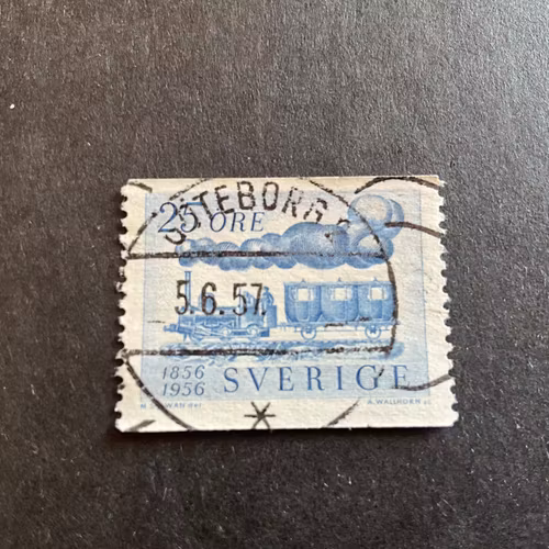 Sveriges järnvägar facit nr 484 A lyxstämplat GÖTEBORG 2