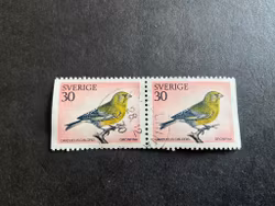 Svenska fåglar facit nr 714 BB stämplat par
