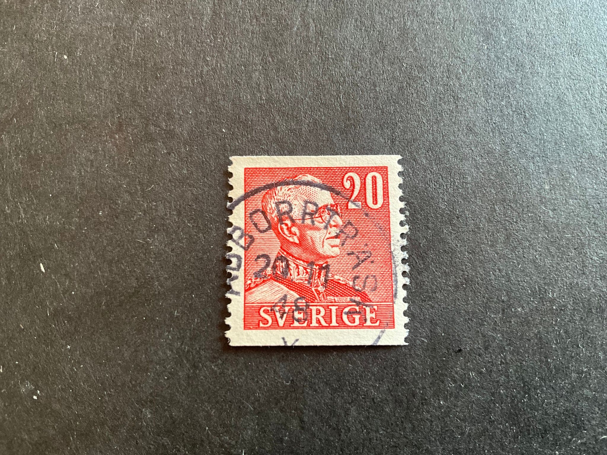 Gustaf V facit 276 A praktstämplat ABBORTRÄSK