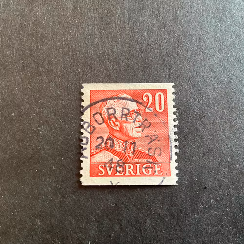 Gustaf V facit 276 A praktstämplat ABBORTRÄSK