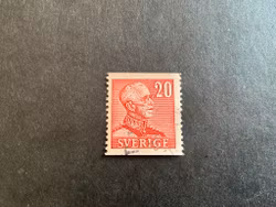 Gustaf V profil höger facit nr 276 A med marmorering i marginalerna och i bokstäverna