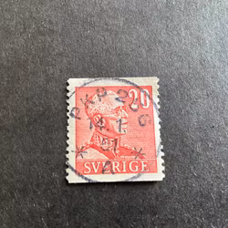 Gustaf V profil höger facit 276 A praktstämplat PKP 256 A