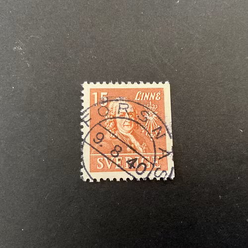 Kungliga vetenskapsakademien facit 321 B2 praktstämplat FORSNÄS