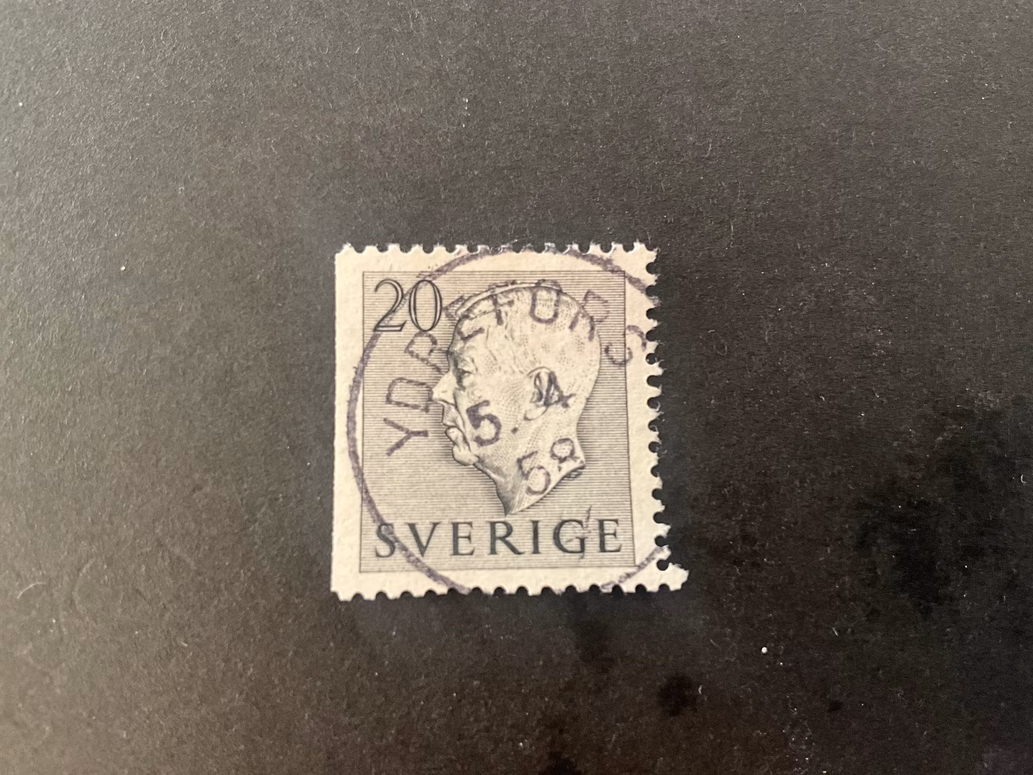 Gustaf VI Adolf facit 403 B1 praktstämplat YDREFORS