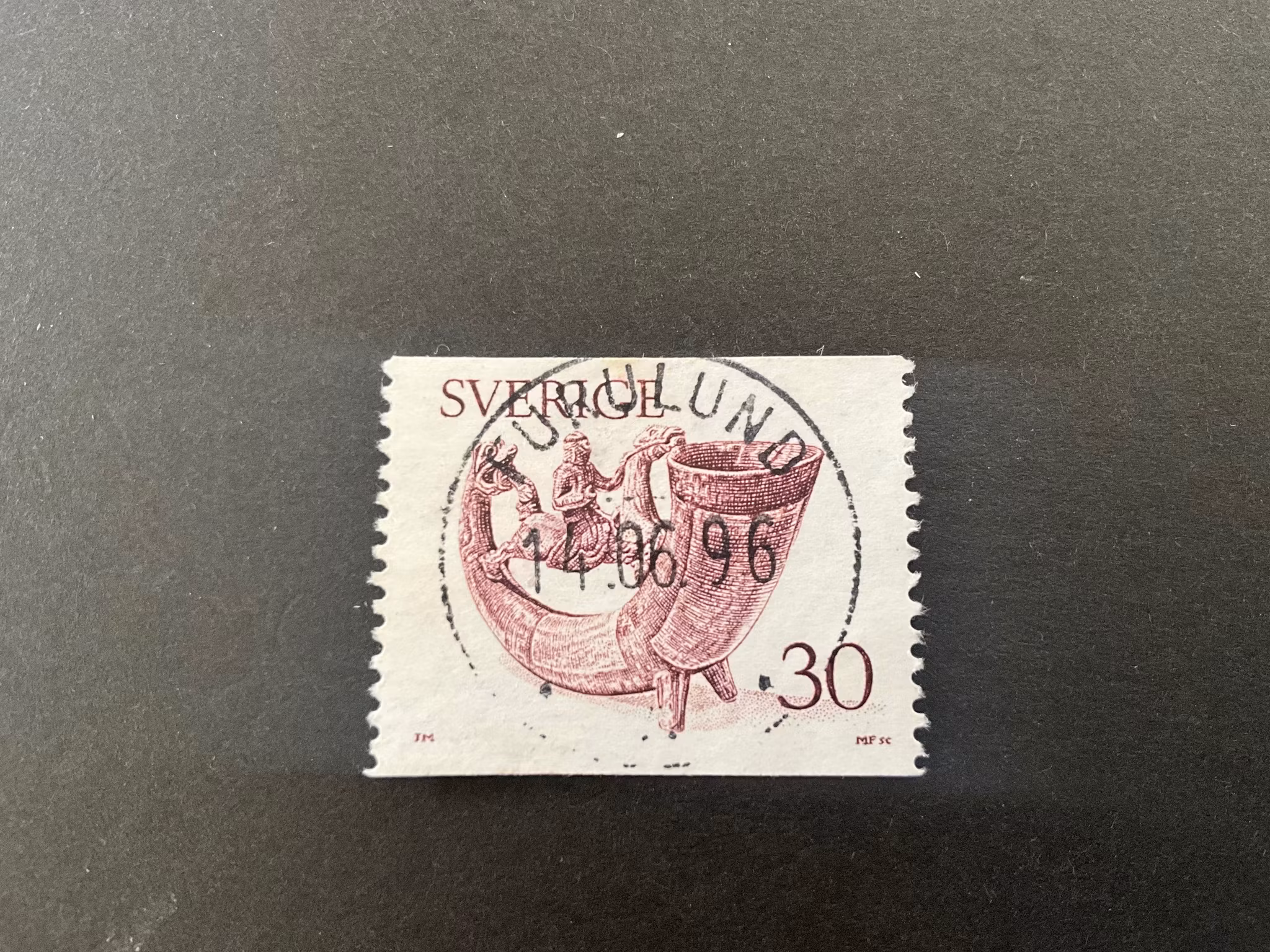 Dryckeshorn facit 973 lyxstämplat FURULUND