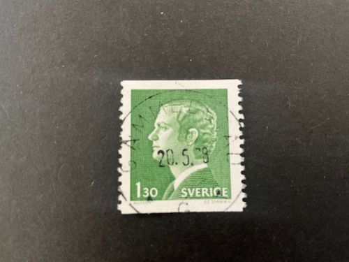 Carl XVI Gustaf typ 1 facit 952 A praktstämplat GAMMELSTAD