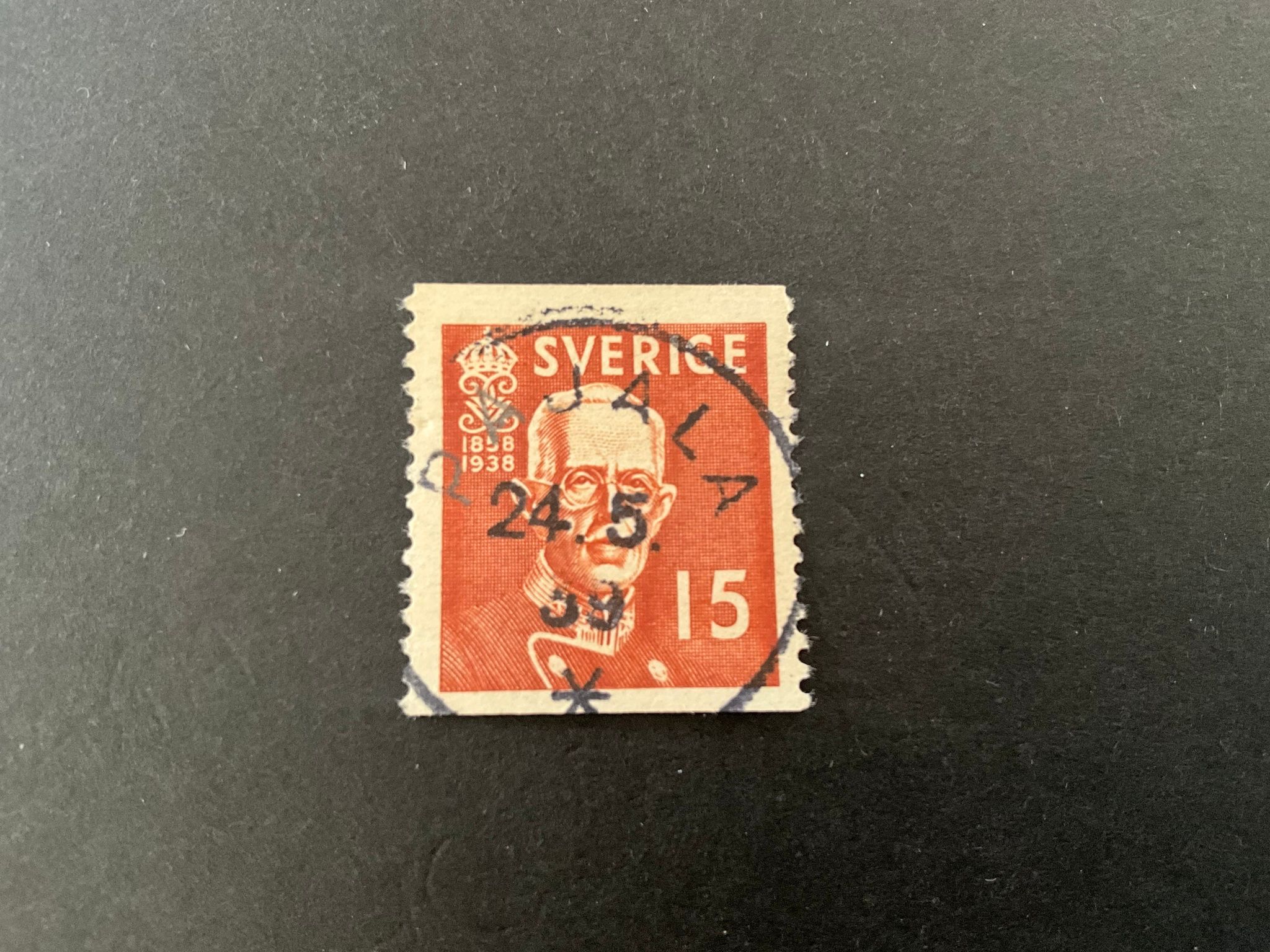 Gustaf V 80 år facit 267 A praktstämplat PAJALA