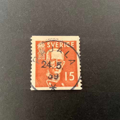 Gustaf V 80 år facit 267 A praktstämplat PAJALA