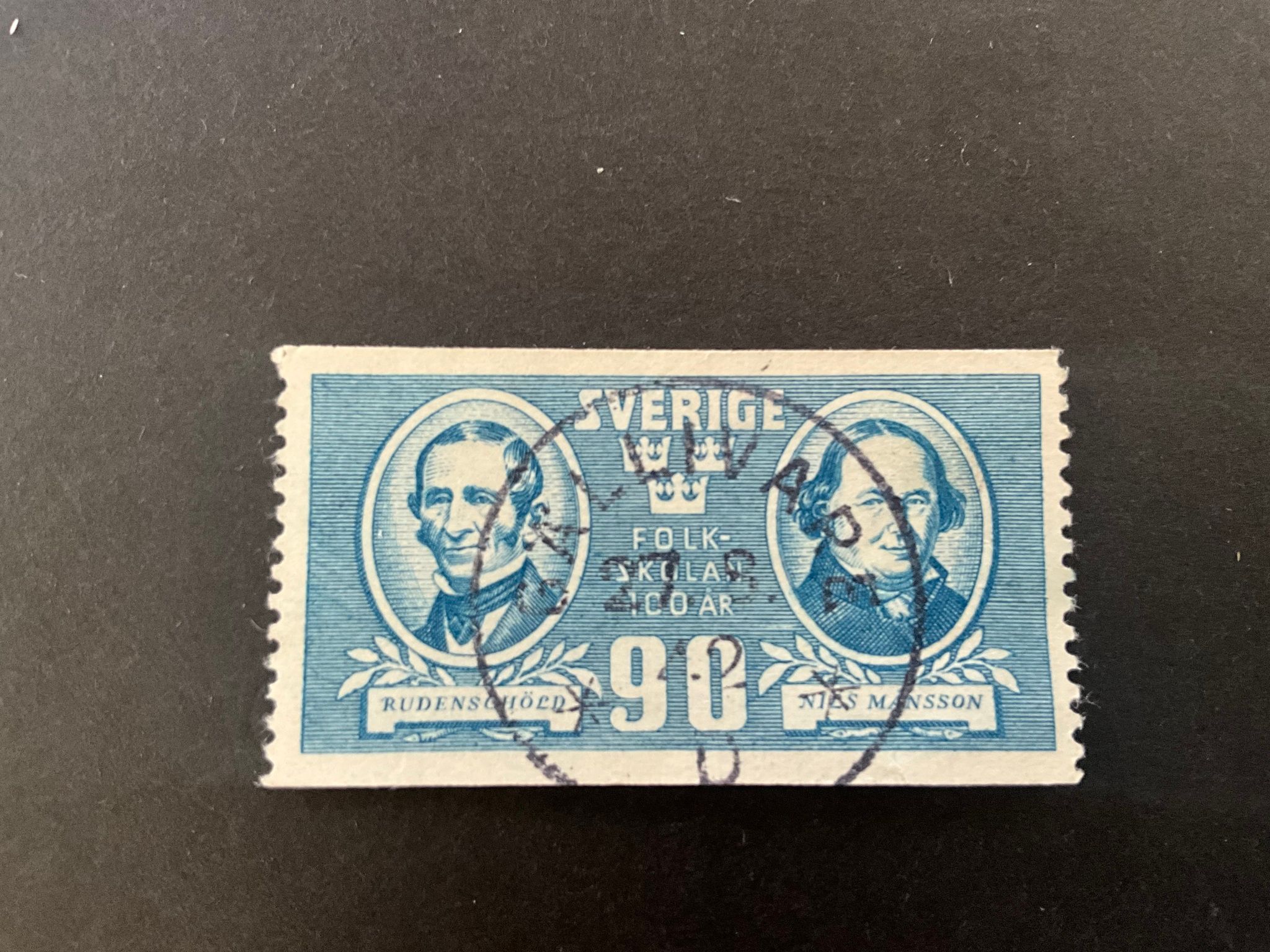 Folkskolan 100 år facit nr 341 praktstämplat GÄLLIVARE
