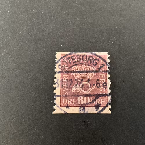 Postemblem facit nr 162 lyxstämplat GÖTEBORG 1