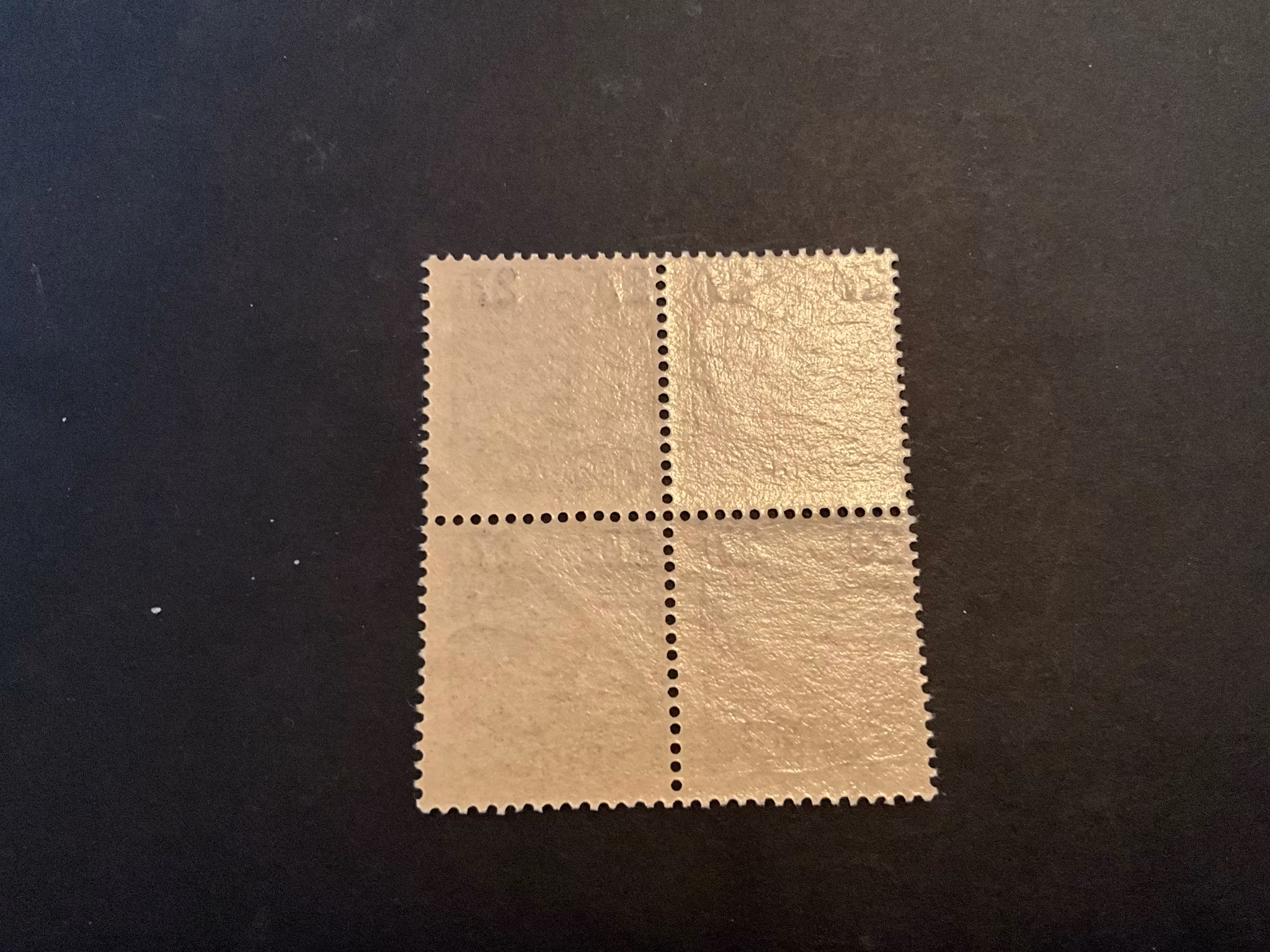 Gustaf V provisorier facit nr 104 postfriskt 4-block