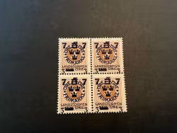 Landstormen III facit nr 127 postfriskt 4-block