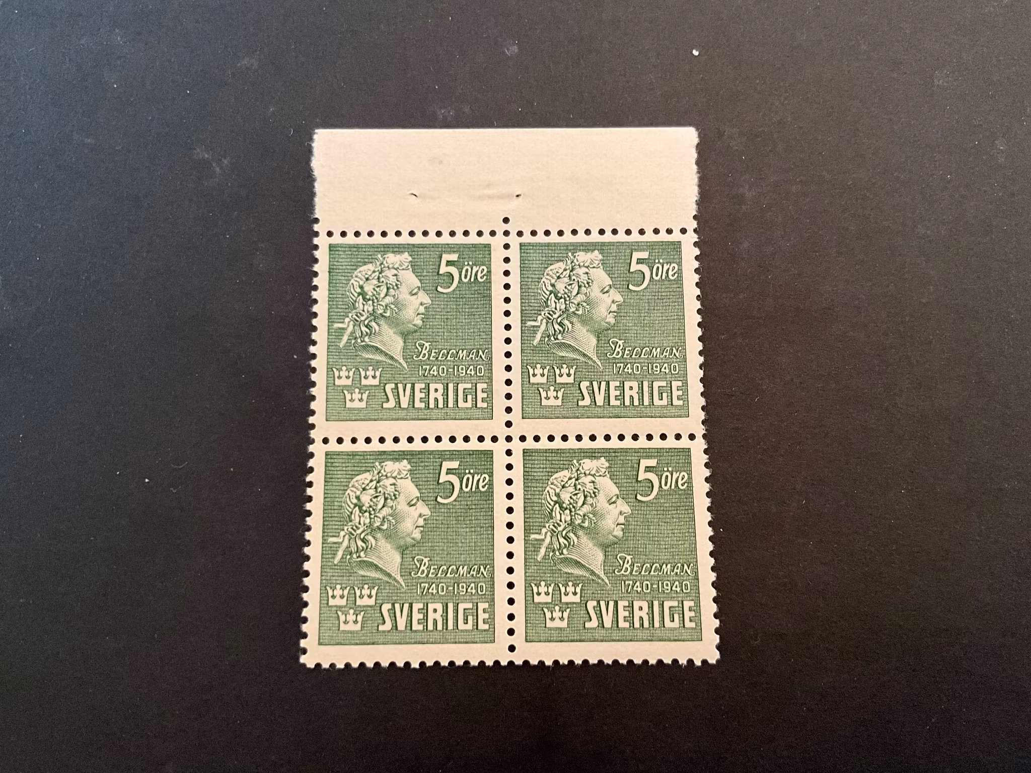 Bellman facit 324 C postfriskt 4-block