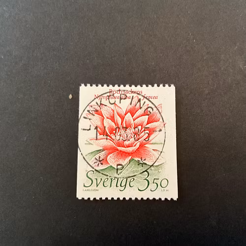 Levande natur facit nr 1342 lyxstämplat LINKÖPING 1