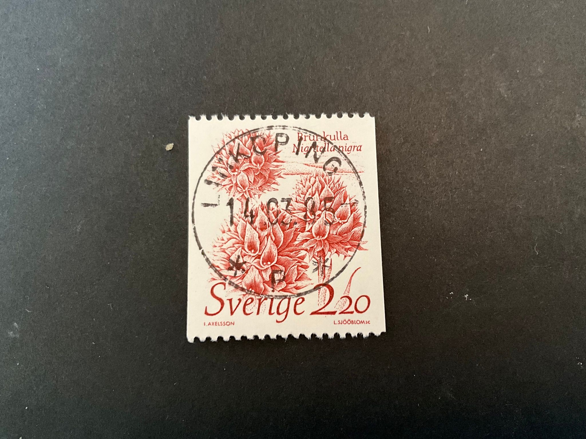Levande natur facit nr 1341 lyxstämplat LINKÖPING 1