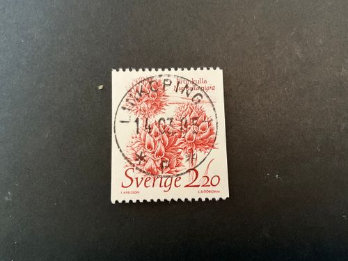 Levande natur facit nr 1341 lyxstämplat LINKÖPING 1