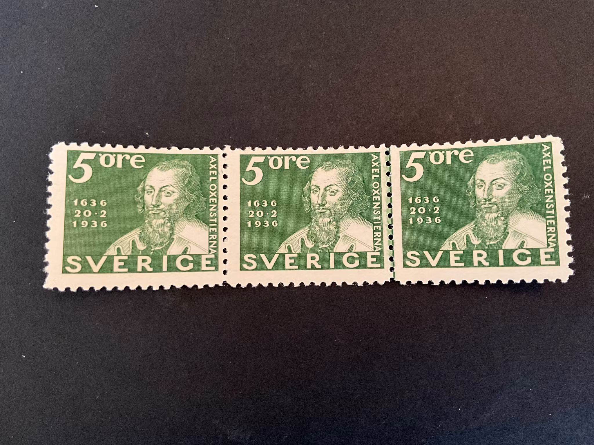 Postverket facit nr 246 C postfriskt 3-strip