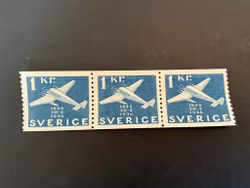 Postverket facit 257 postfriskt 3-strip