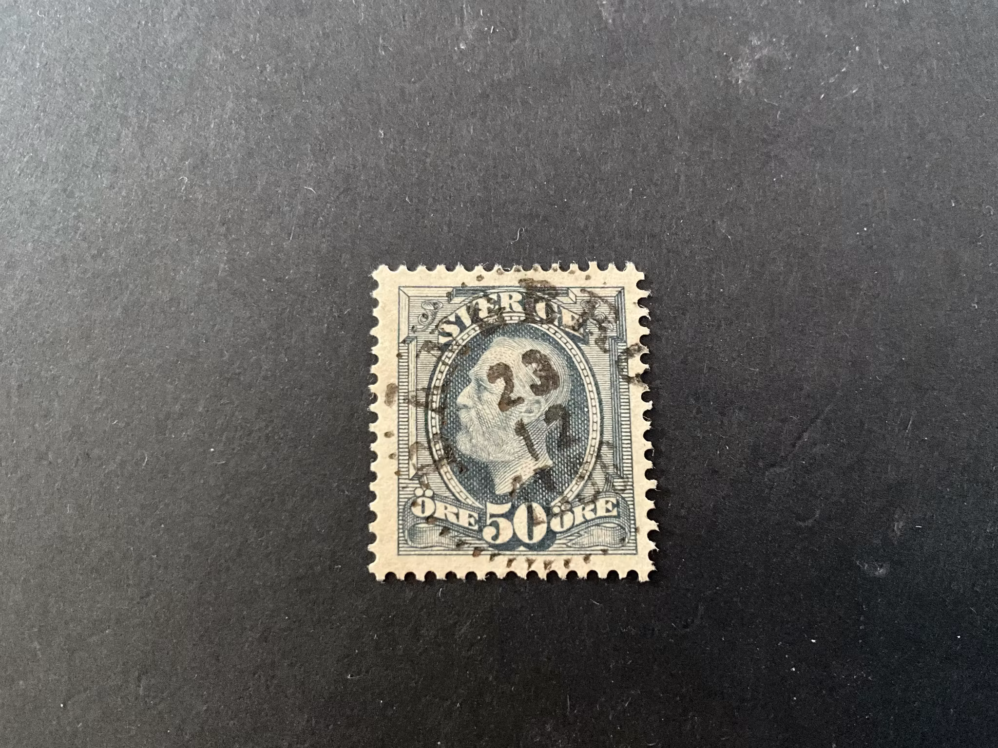 Oscar II facit nr 59 praktstämplat BÅNGBRO