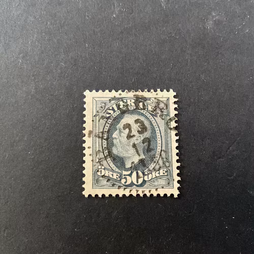Oscar II facit nr 59 praktstämplat BÅNGBRO