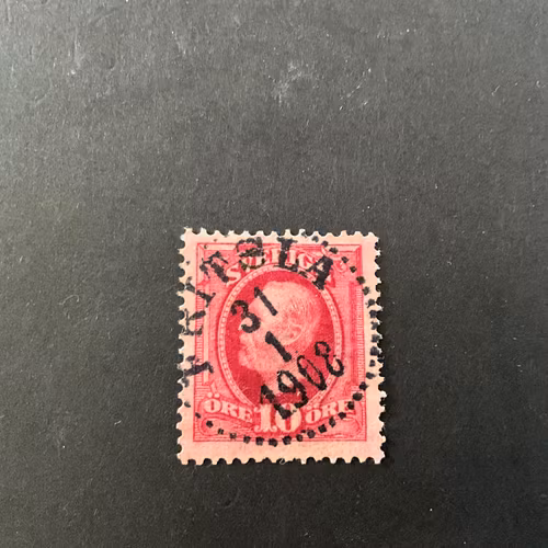 Oscar II facit 54 praktstämplat FRITSLA