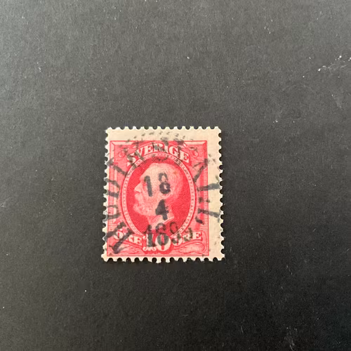 Oscar II facit 54 praktstämplat HUDIKSVALL