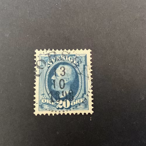 Oscar II facit 56 praktstämplat TORSBY