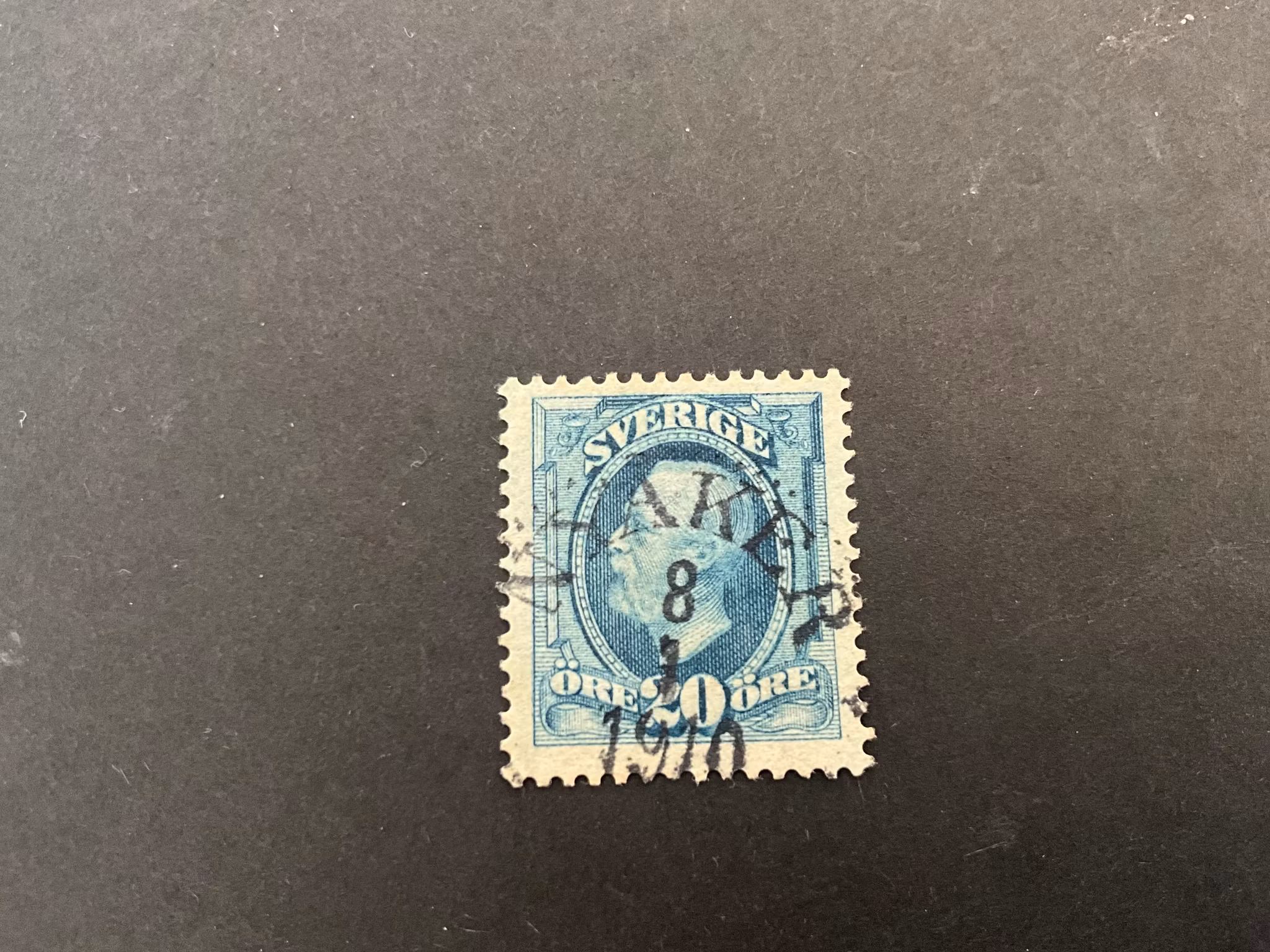 Oscar II facit 56 praktstämplat NYÅKER