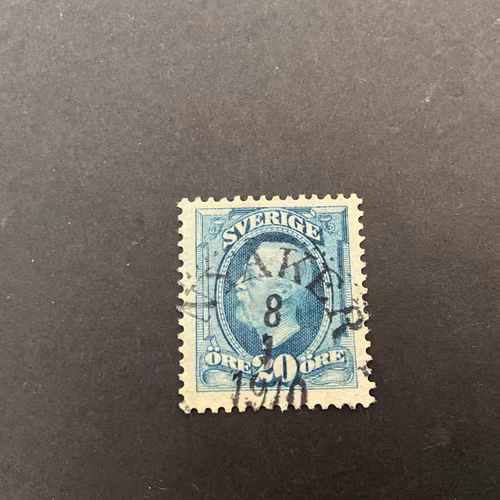 Oscar II facit 56 praktstämplat NYÅKER