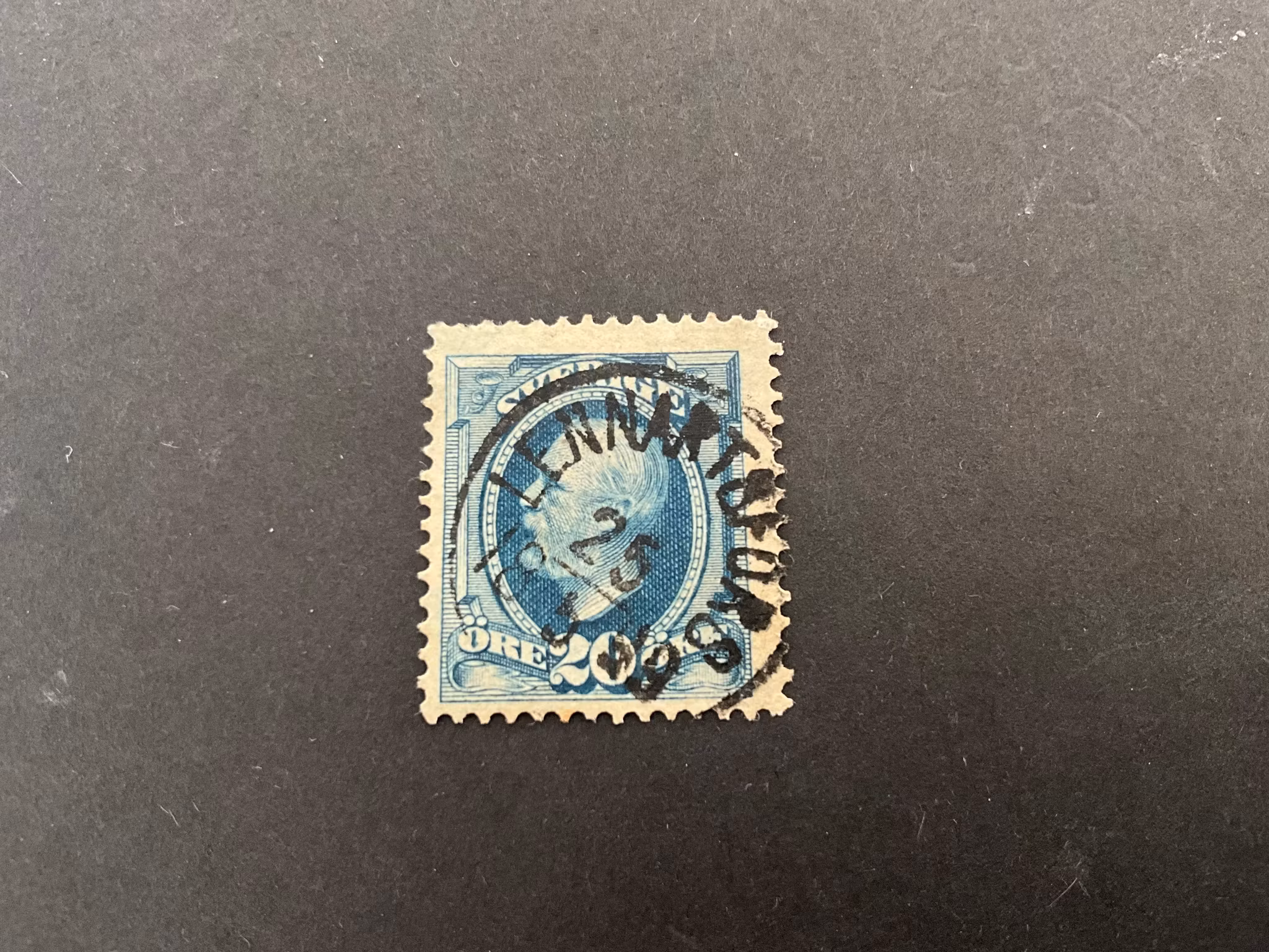 Oscar II facit 56 praktstämplat LENNARTSFORS