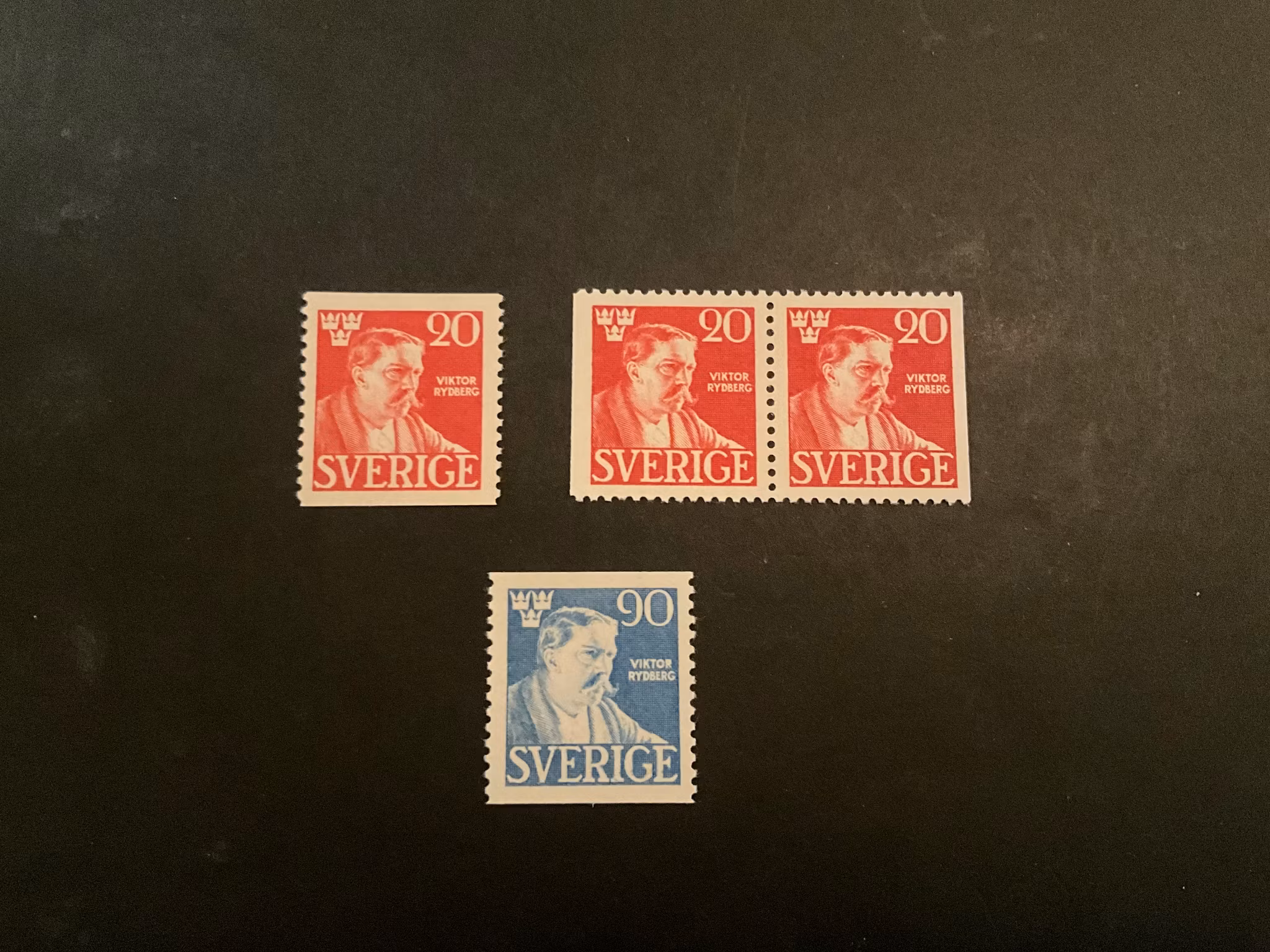 Viktor Rydberg facit 361-362 postfrisk serie