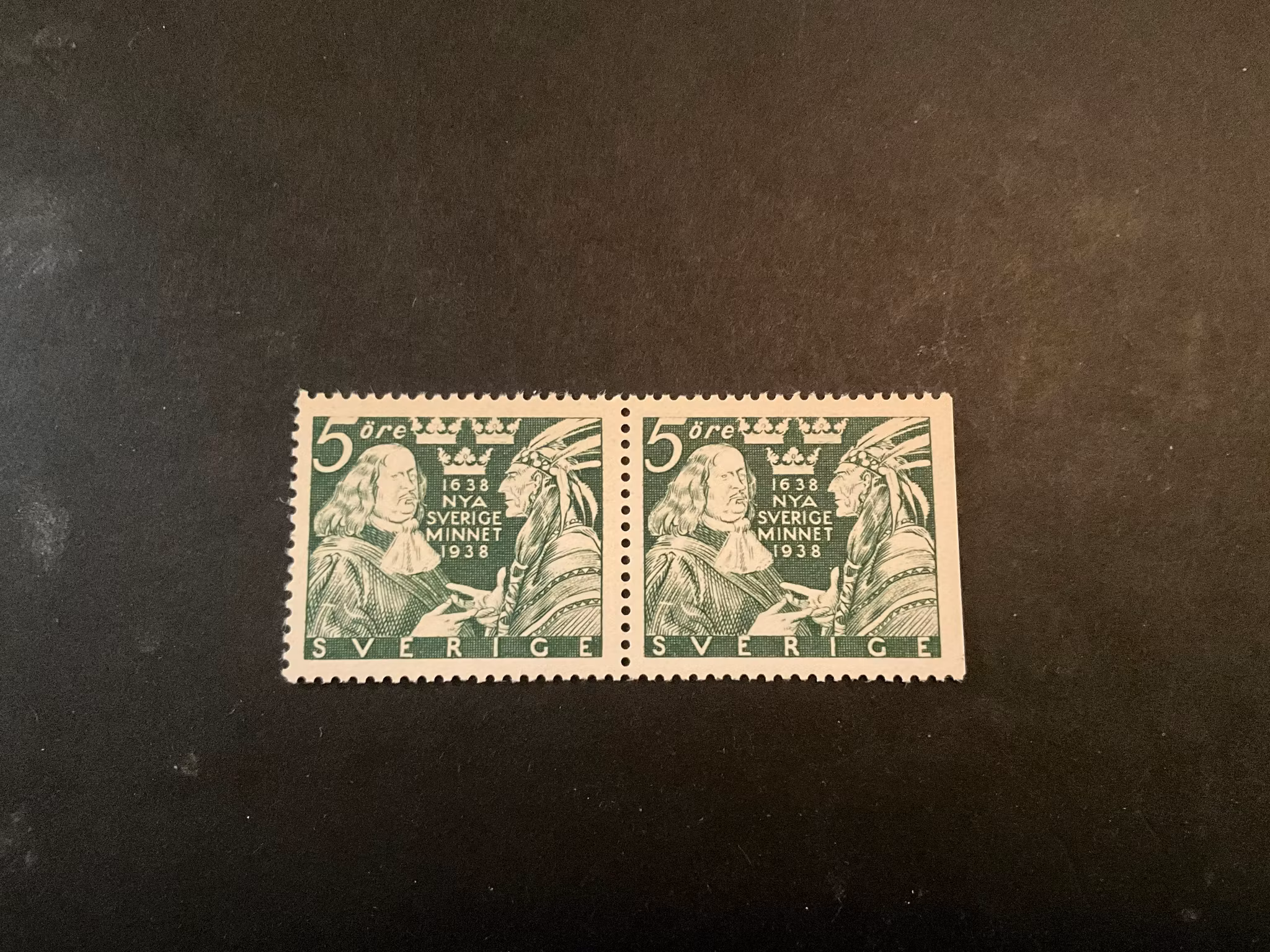 Nya Sverigeminnet facit nr 261 CB postfriskt par