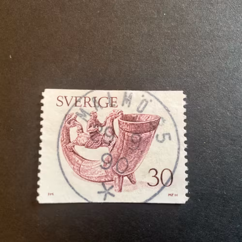 Dryckeshorn facit 973 lyxstämplat MALMÖ 25