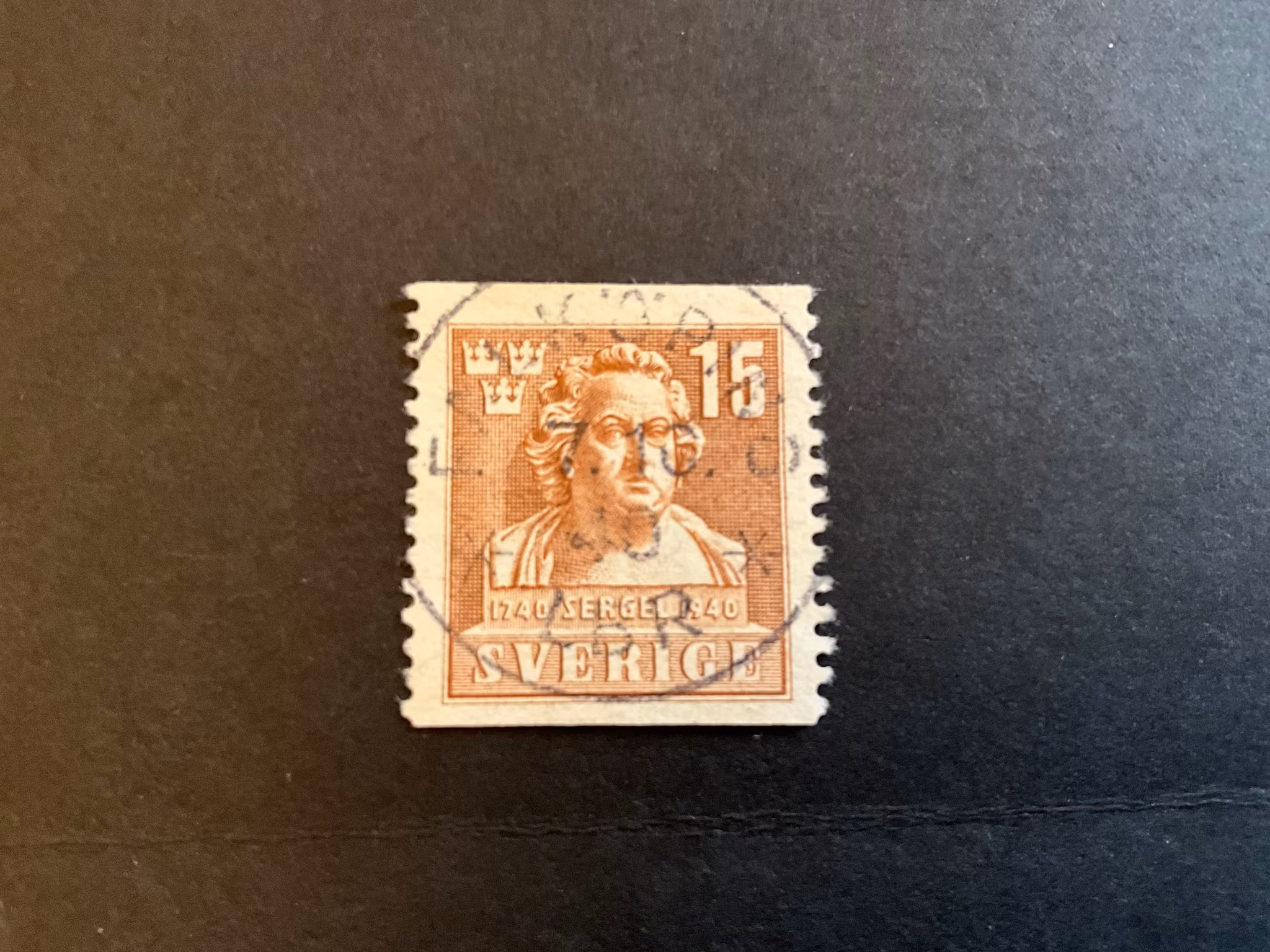 Sergel facit nr 326 A lyxstämplat FALKÖPING LBR, svag stämpel