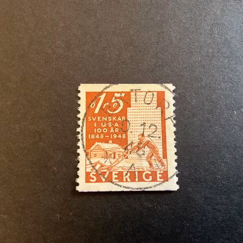 Pionjärjubileet facit nr 379 A praktstämplat EKTORP