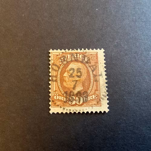 Oscar II facit nr 58 praktstämplat HORNDAL