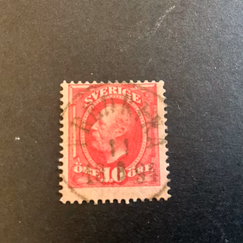 Oscar II facit 54 lyxstämplat FREDRIKA