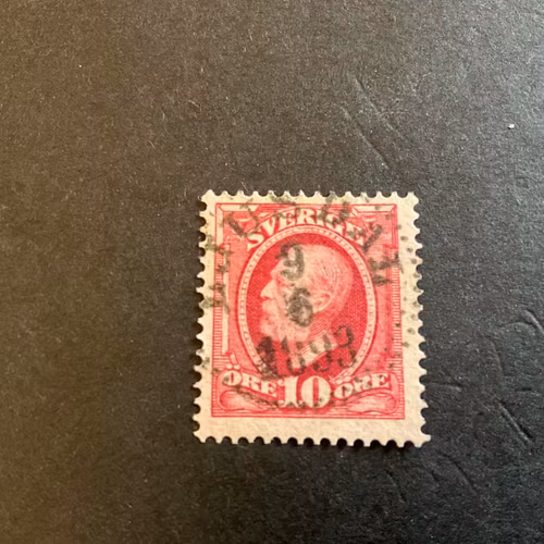 Oscar II facit 54 praktstämplat LJUSDAL