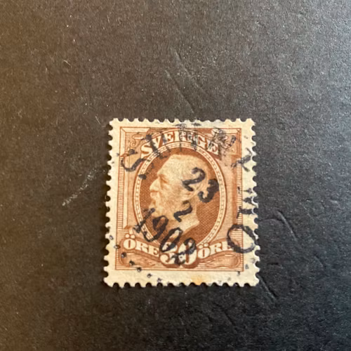 Oscar II facit 58 praktstämplat SUNNEMO