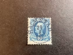 Oscar II facit 56 praktstämplat HALMSTAD