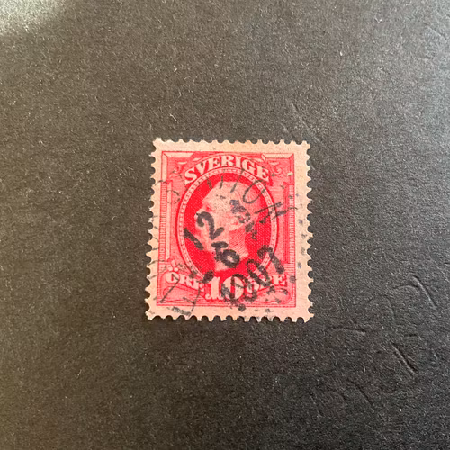 Oscar II facit 54 praktstämplat FLODA STATION