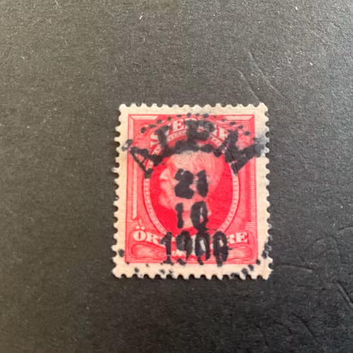 Oscar II facit 54 praktstämplat ÅLEM