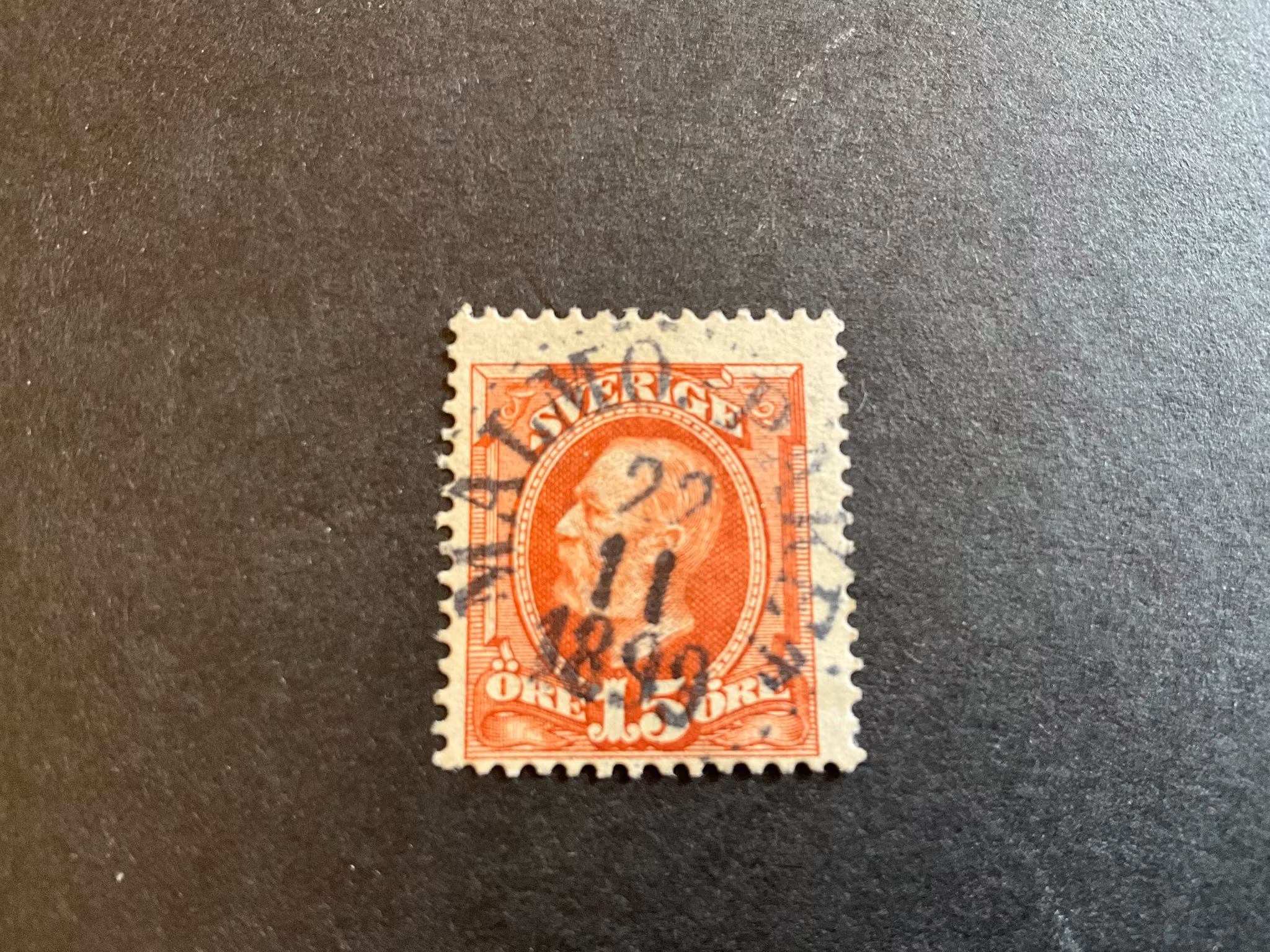 Oscar II facit 55 praktstämplat MALMÖ PAKET